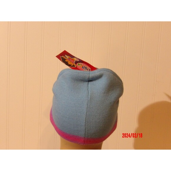 Nick Jr. Childrens‎ Girls Dora The Explorer Winter Beanie Hat Embroidered Blue - Picture 4 of 4